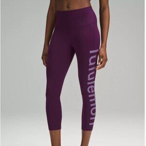 NWT! Rare and Sold Out Lululemon Align High-Rise Crop 23" Graphic Magenta Size 6